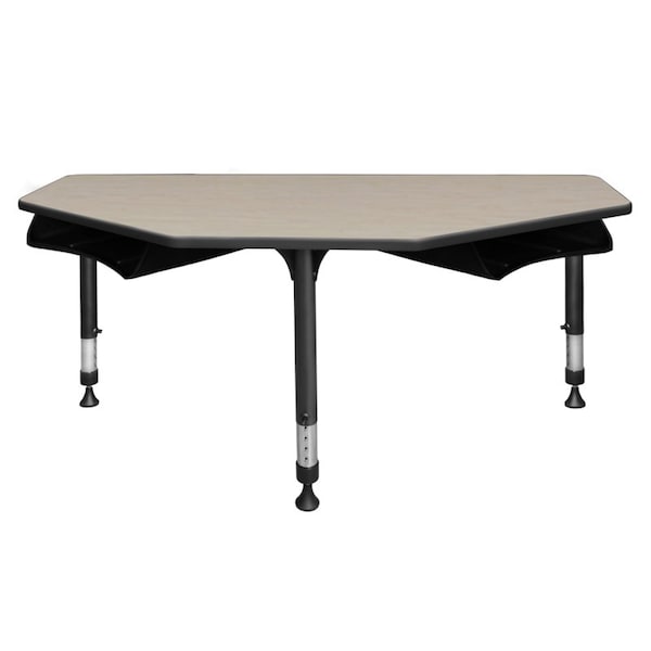 Regency I-Promise Desks, 24 D X 23-34 H, 60 W X Wood, Metal, Maple IP2SD2BX6024PL - main